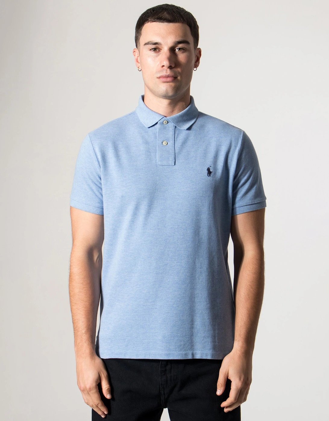 Custom Slim Fit Mesh Polo Shirt