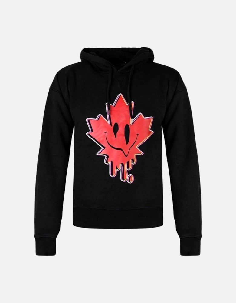 Acid Maple Leaf Black Hoodie