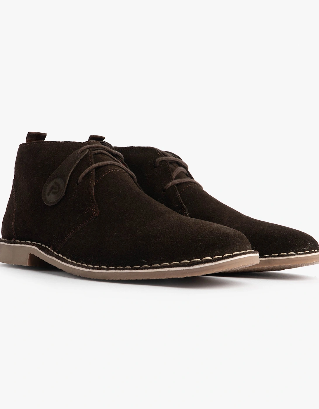 VESPA Unisex Desert Boots Dark Brown