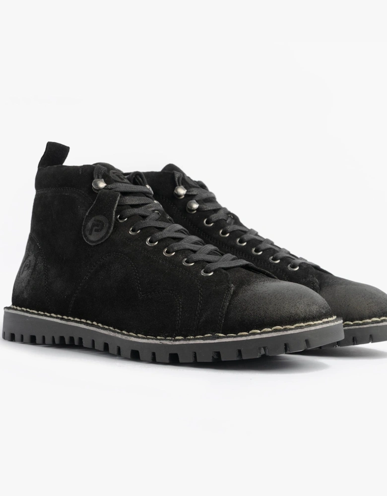 1961 MOD Mens Suede Boots Black