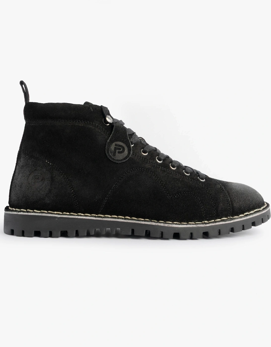 1961 MOD Mens Suede Boots Black, 7 of 6