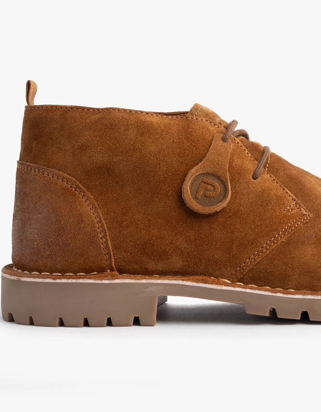 COOPER Mens Desert Boots Cognac