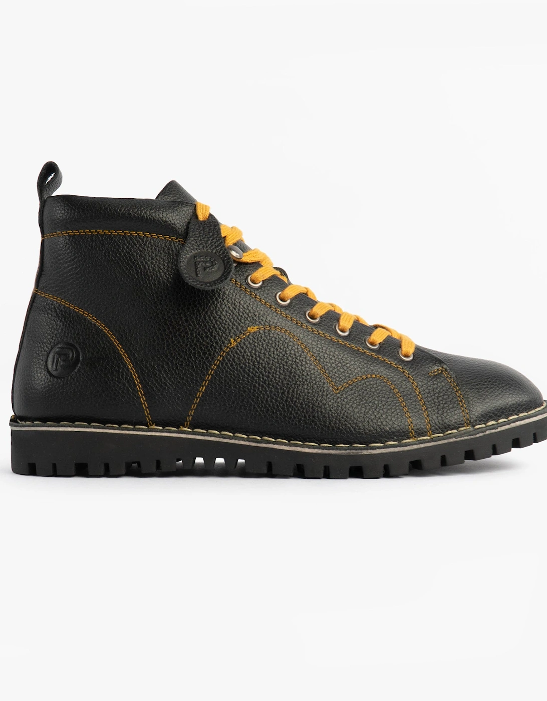1961 MOD Mens Leather Boots Black, 7 of 6