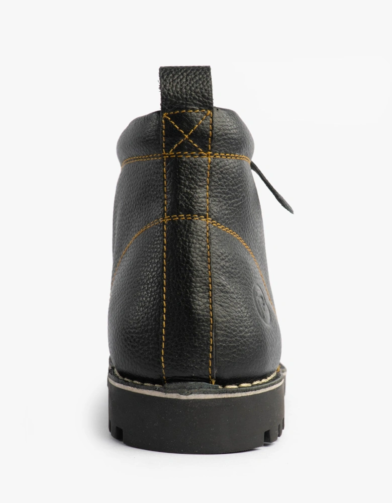 1961 MOD Mens Leather Boots Black