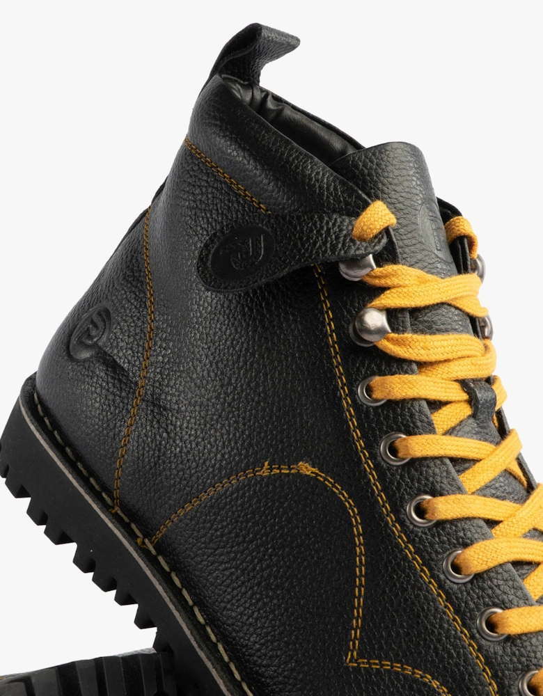 1961 MOD Mens Leather Boots Black