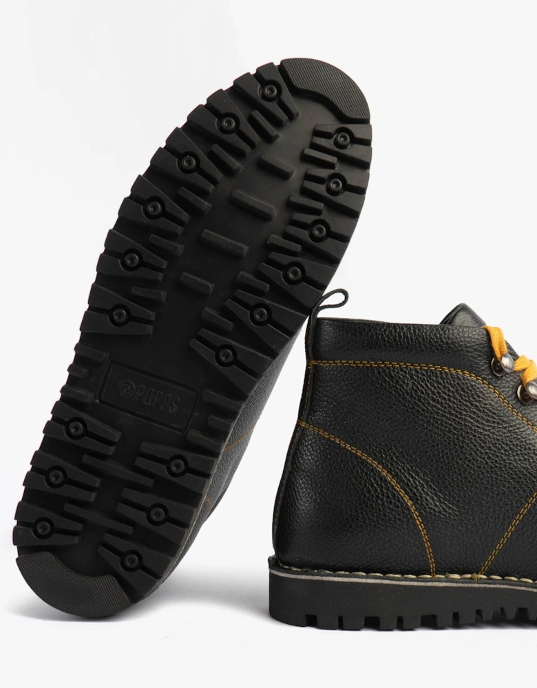 1961 MOD Mens Leather Boots Black