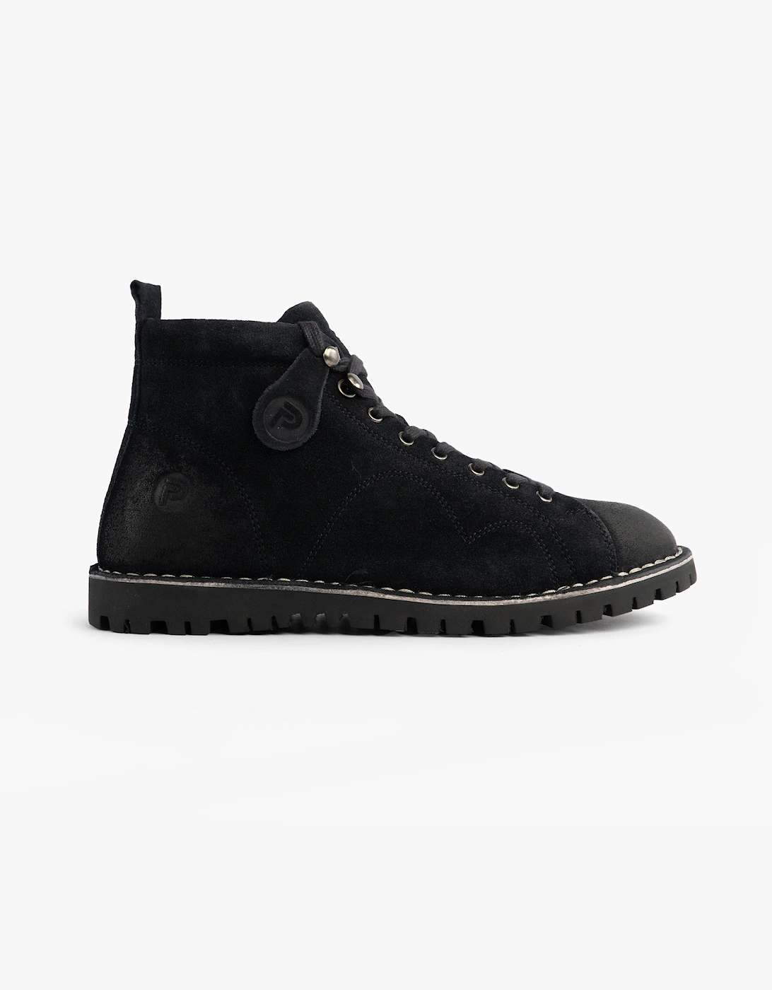 Men's Popps 1961 MOD Mens Suede Monkey Boots Navy - Blue - Size: 10