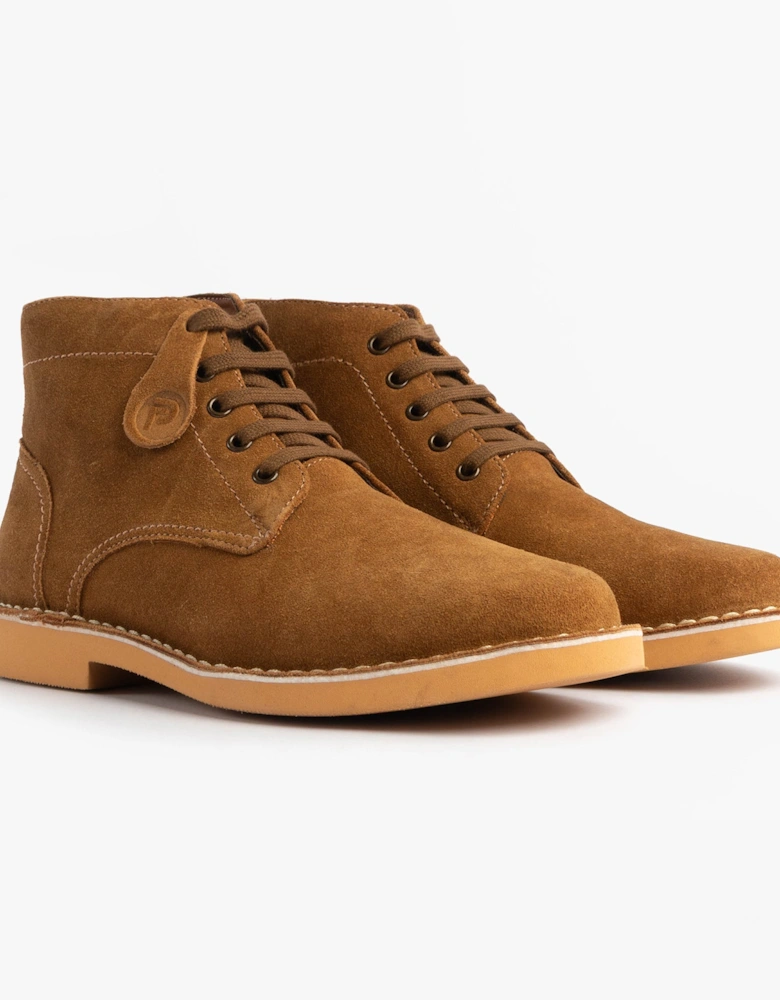 RANGER Mens Desert Boots Cognac