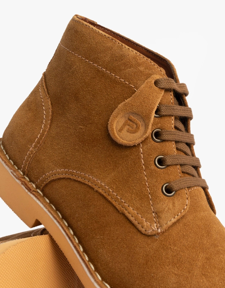 RANGER Mens Desert Boots Cognac
