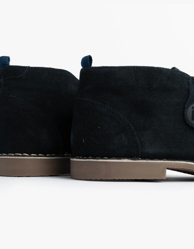 VESPA Unisex Desert Boots Navy