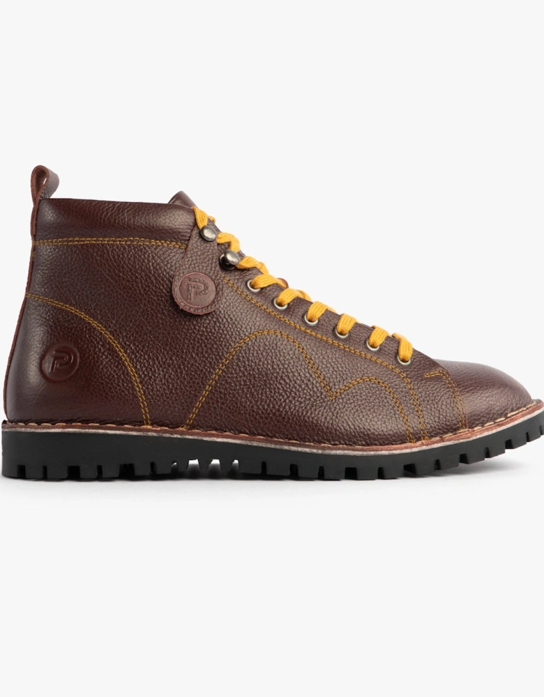 1961 MOD Mens Leather Monkey Boots Oxblood