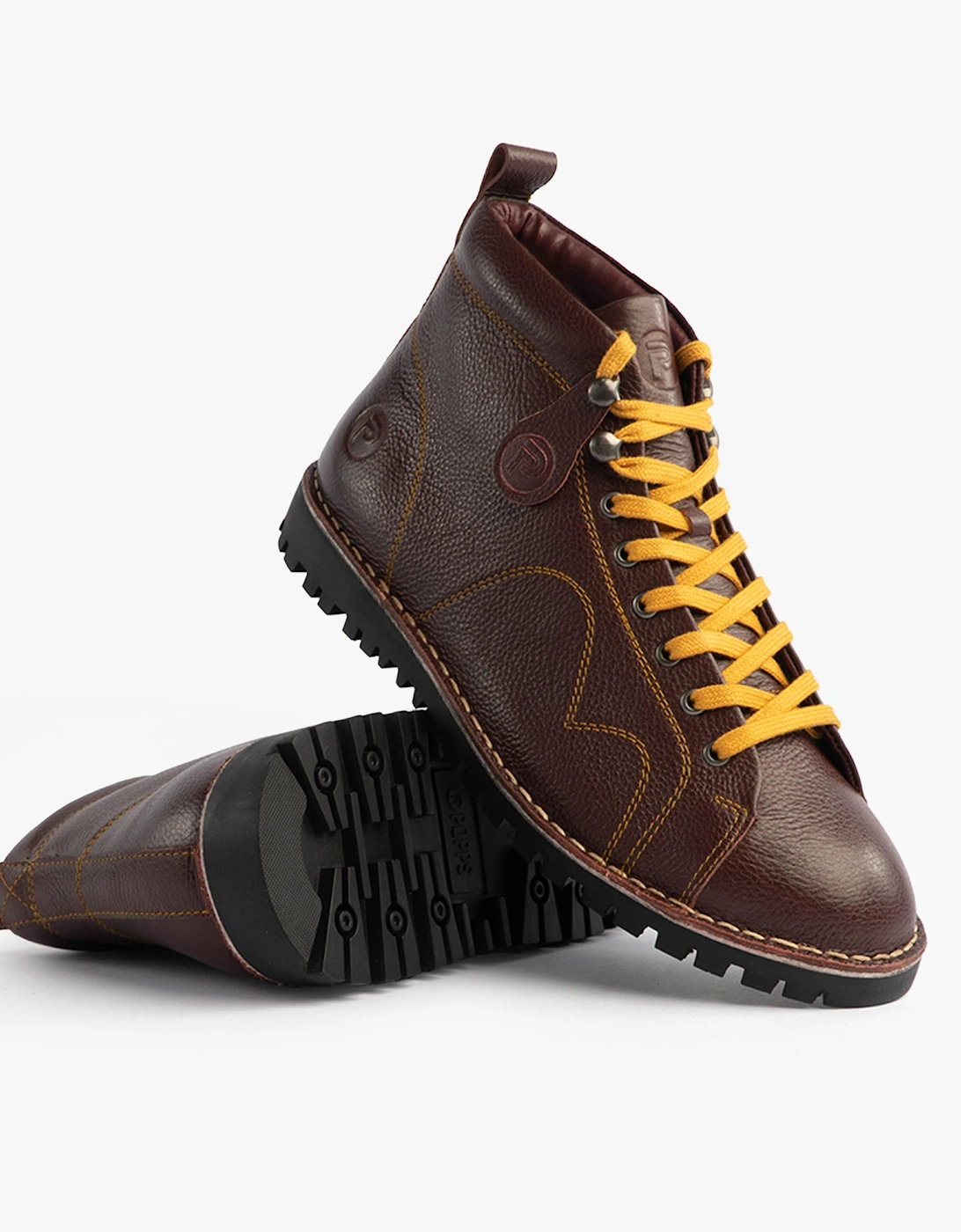 1961 MOD Mens Leather Monkey Boots Oxblood