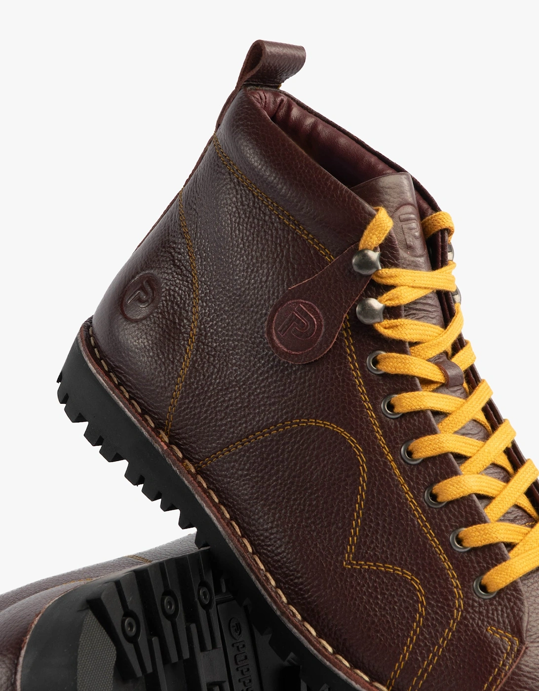 1961 MOD Mens Leather Monkey Boots Oxblood