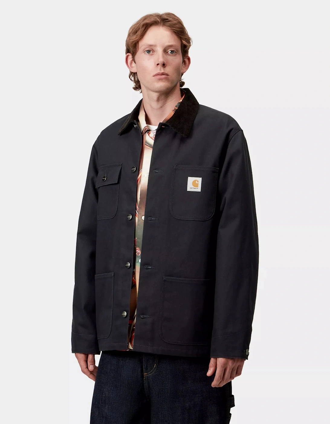 Men's CARHARTT MICHIGAN COAT DARK NAVY - Size: 36