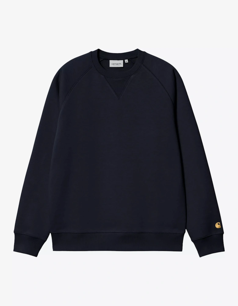 Carhartt CARHARTT CHASE SWEATSHIRT DARK NAVY/GOLD