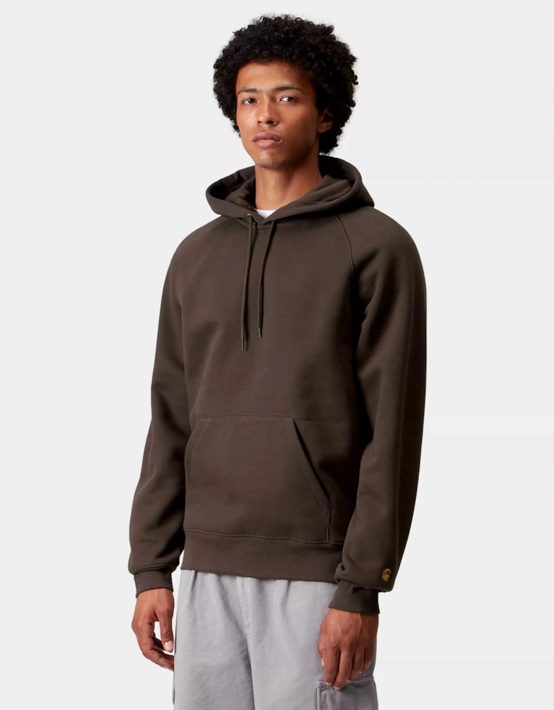 Carhartt CARHARTT HOODED CHASE SWEATSHIRT TOBACCO/GOLD