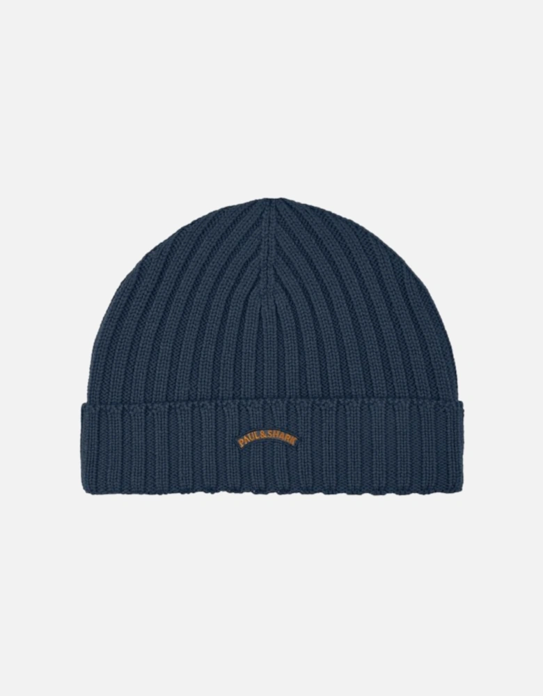 Wool Beanie 635 Dark Denim