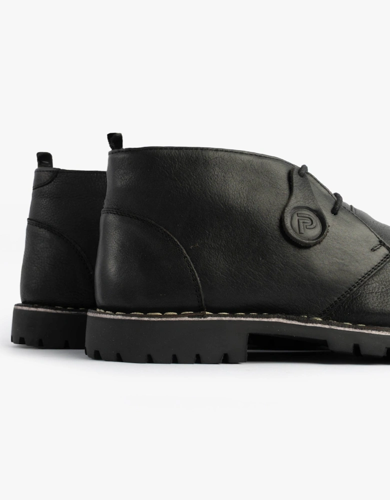 COOPER Mens Desert Boots Black