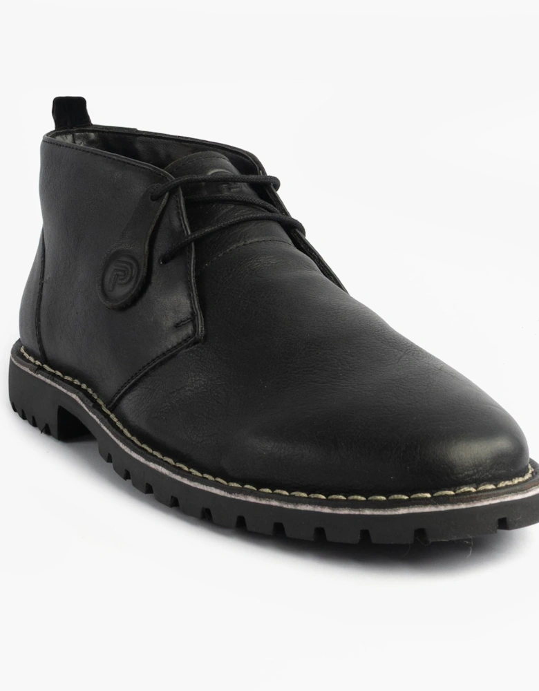 COOPER Mens Desert Boots Black