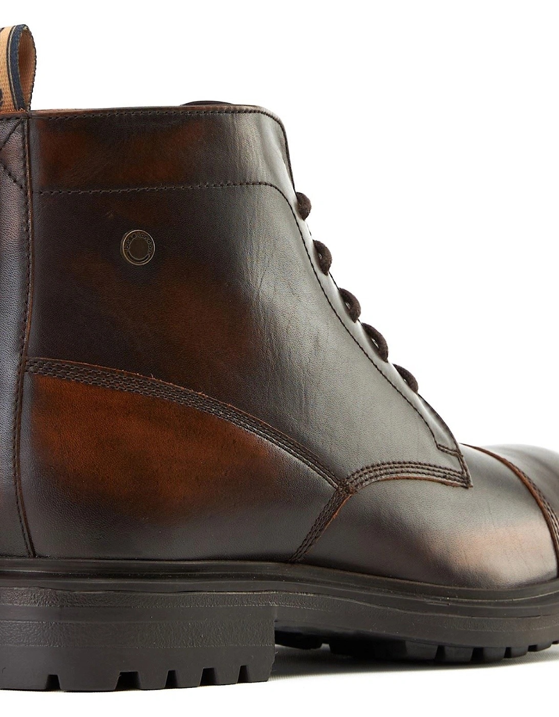 London Boulton Leather Men's Brown Ankle Boots