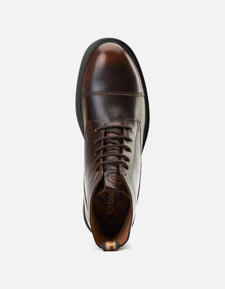 London Boulton Leather Men's Brown Ankle Boots