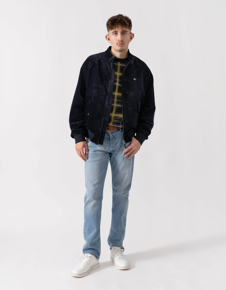 Mens Cord Harrington Jacket - 433 Evening Blue