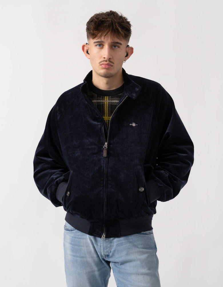 Mens Cord Harrington Jacket - 433 Evening Blue
