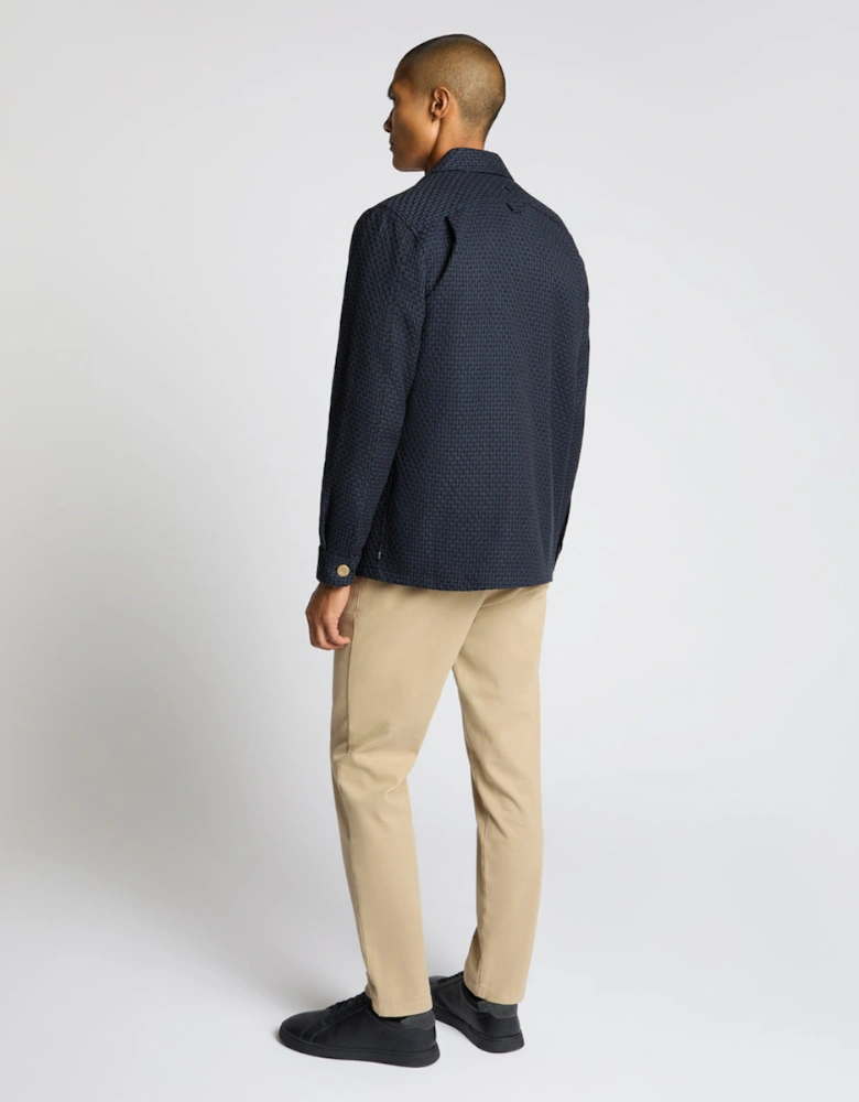 Textured Overshirt 78 Navy