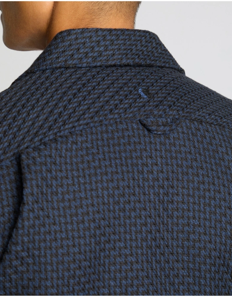 Textured Overshirt 78 Navy