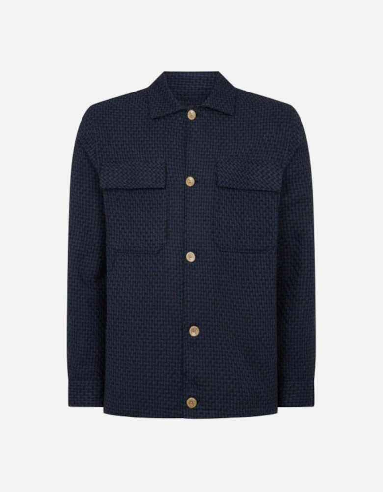 Textured Overshirt 78 Navy