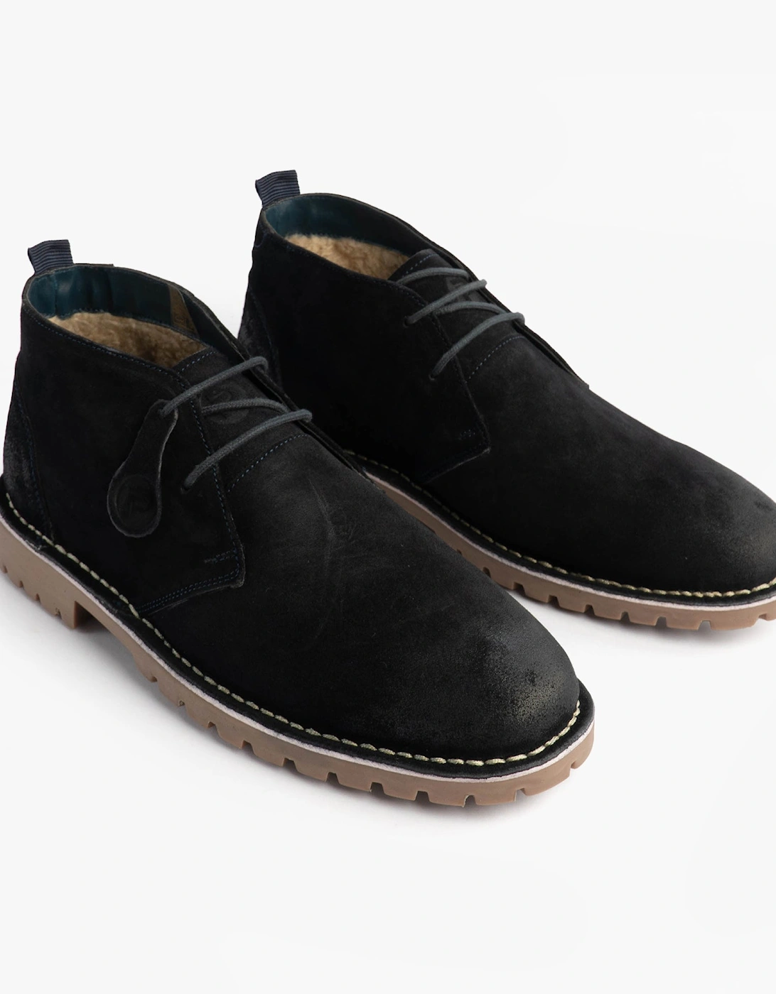 COOPER Mens Desert Boots Navy