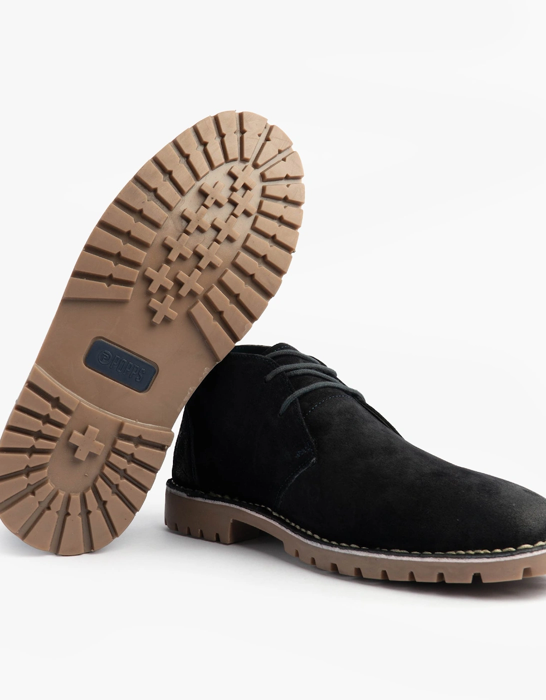 COOPER Mens Desert Boots Navy