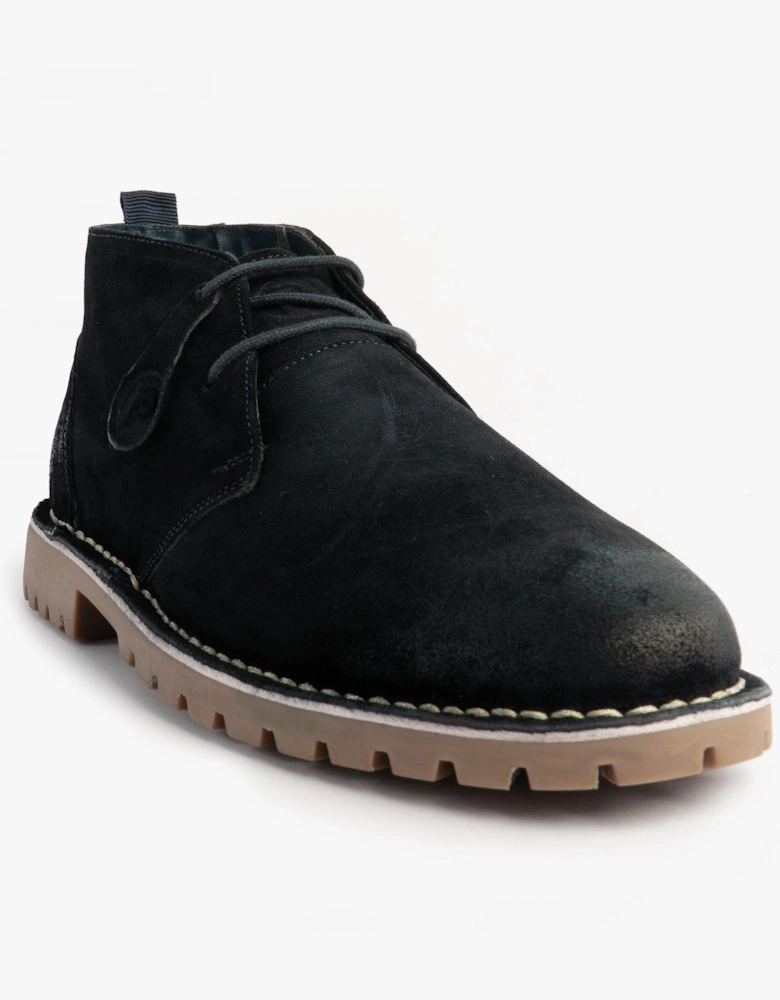 COOPER Mens Desert Boots Navy