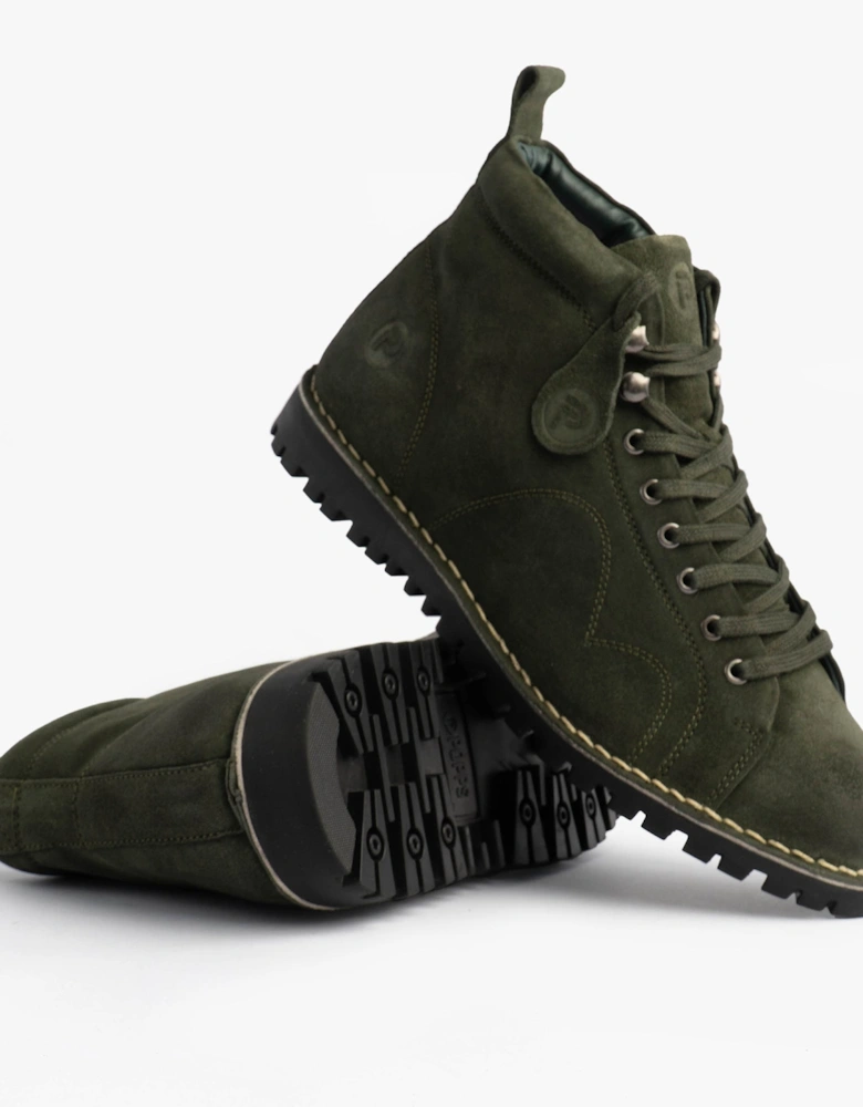 1961 MOD Mens Suede Boots Green