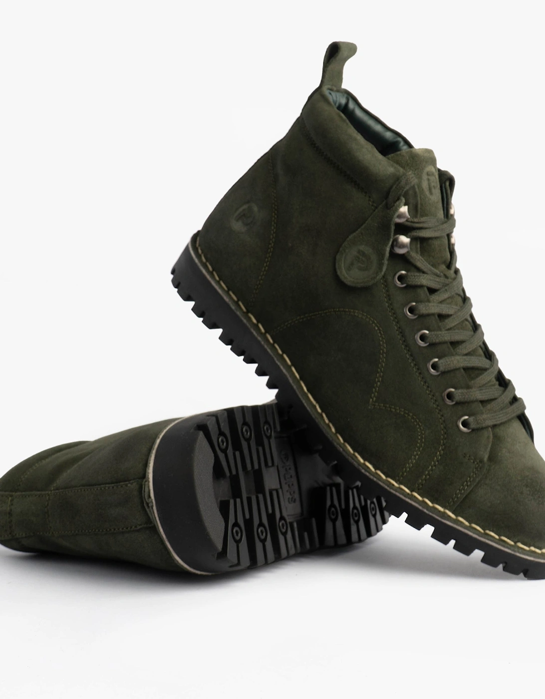 1961 MOD Mens Suede Boots Green