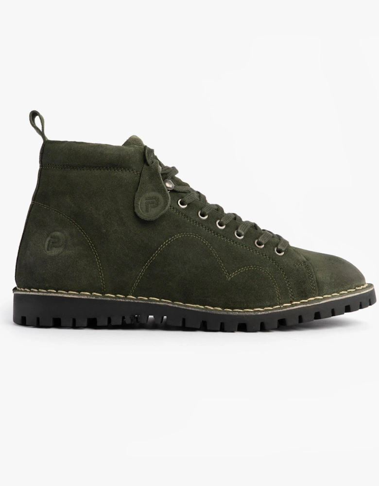 1961 MOD Mens Suede Boots Green