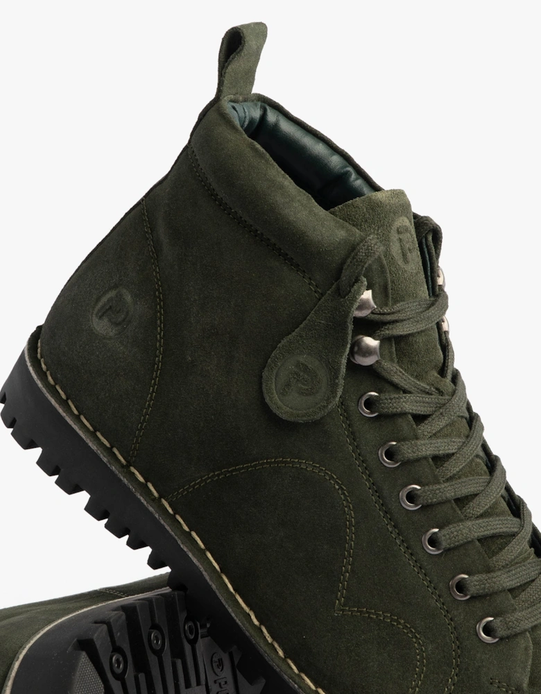 1961 MOD Mens Suede Boots Green