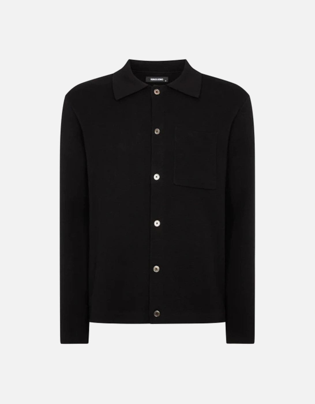Button Through Polo Cardigan 00 Black, 5 of 4