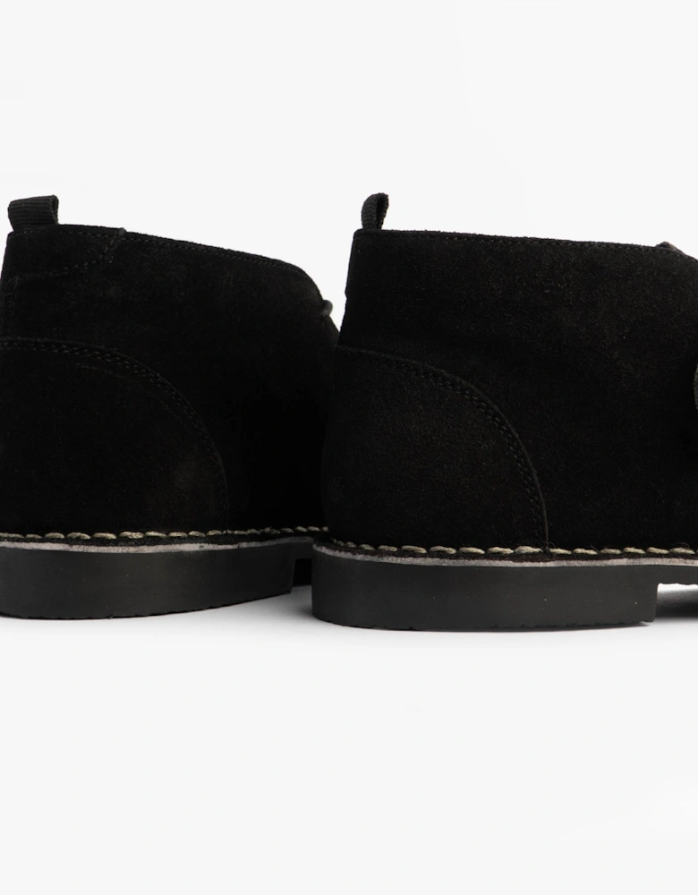 VESPA Unisex Desert Boots Black