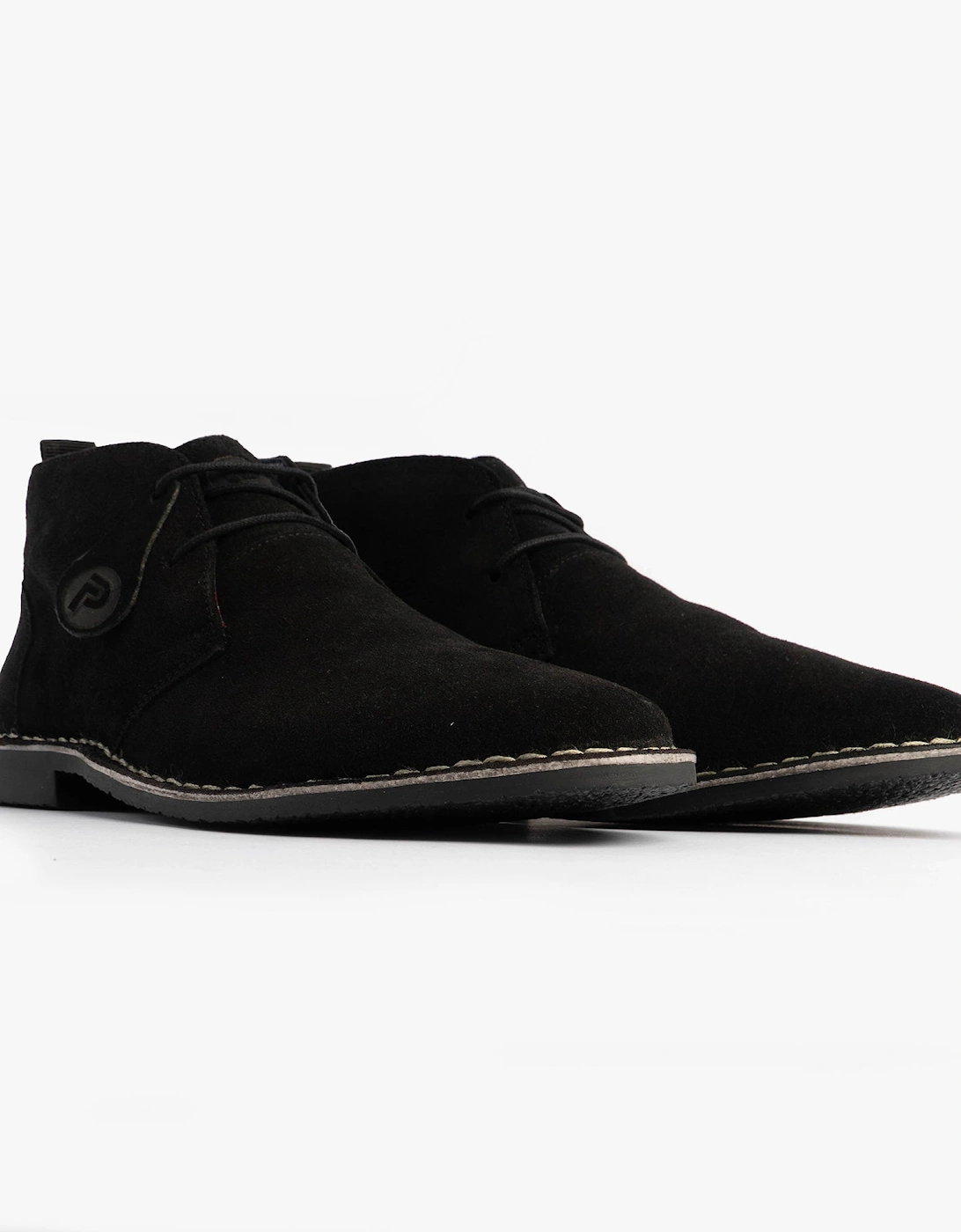 VESPA Unisex Desert Boots Black