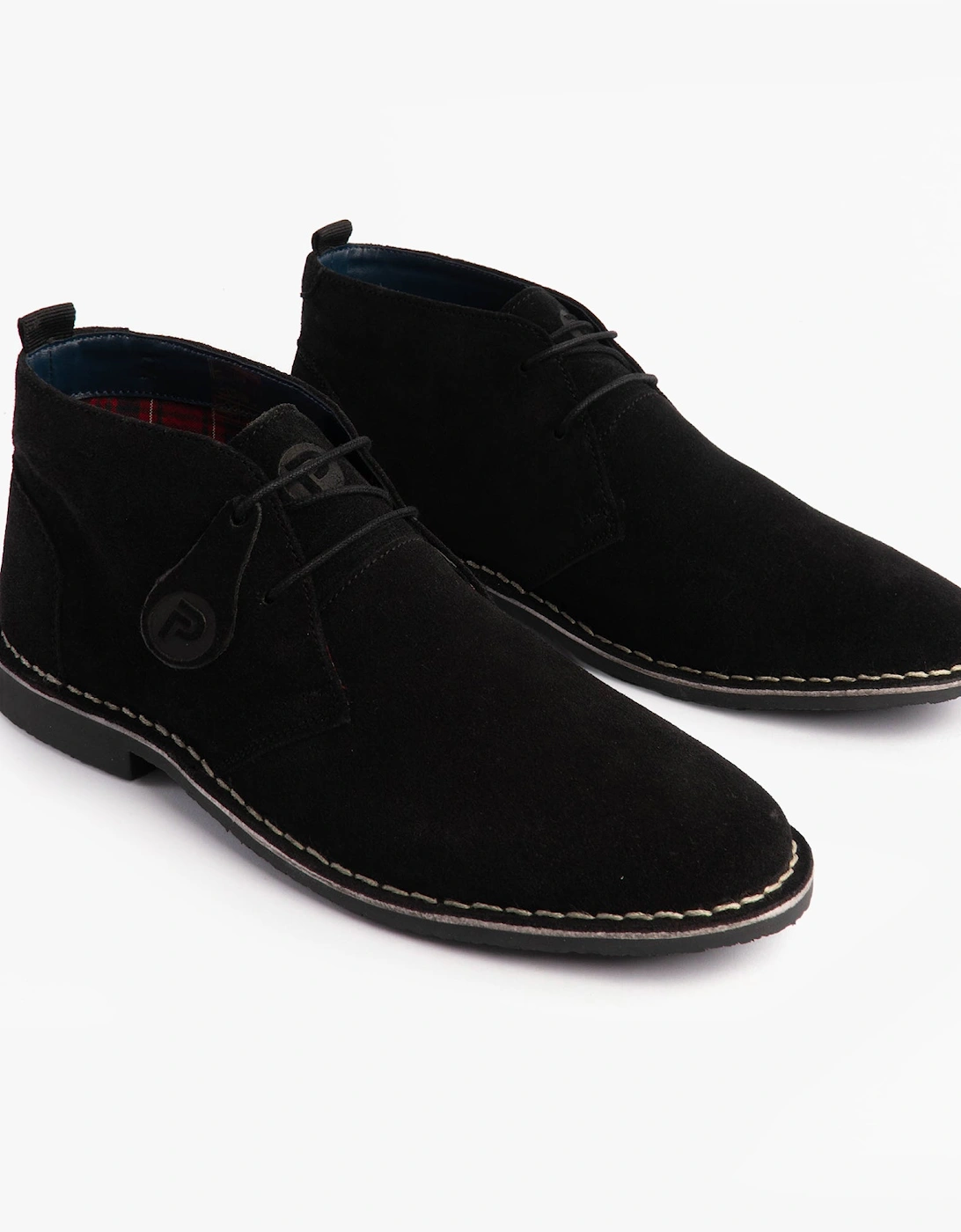 VESPA Unisex Desert Boots Black