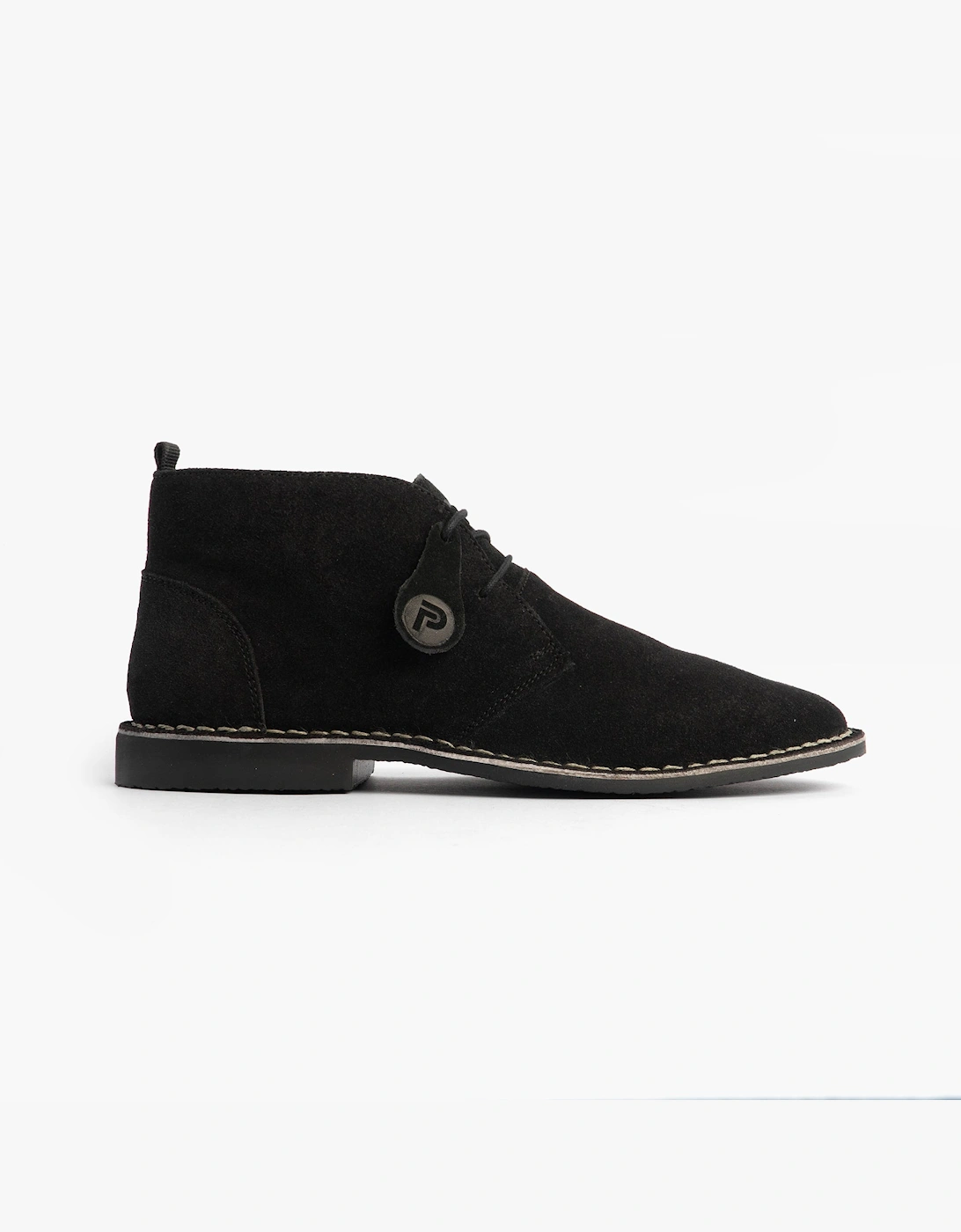 Women's Popps VESPA Unisex Desert Boots Black - Size: 11