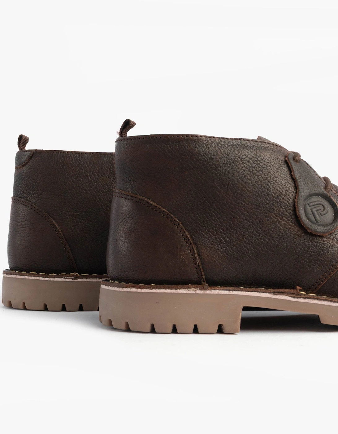 COOPER Mens Desert Boots Dark Brown