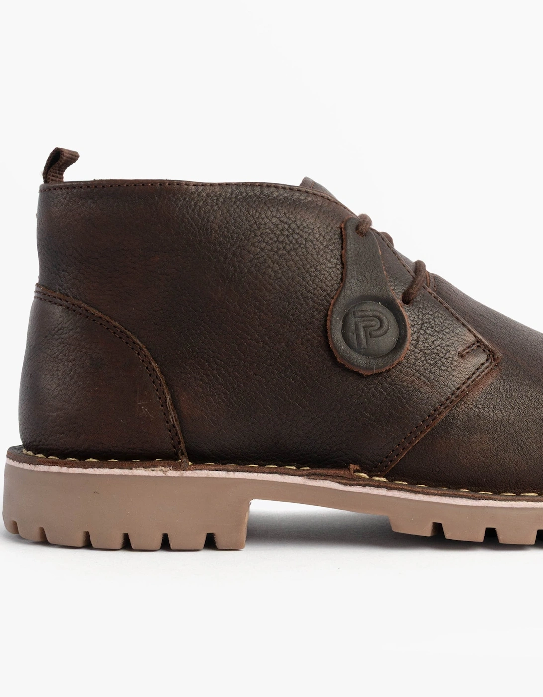 COOPER Mens Desert Boots Dark Brown