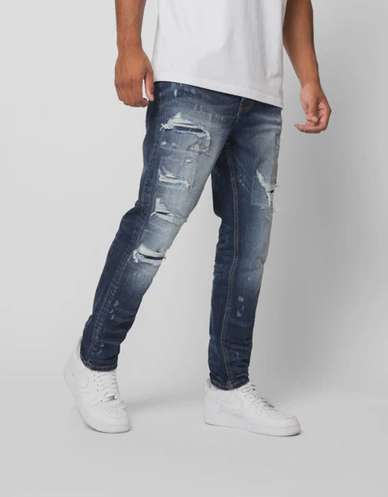 Genova Ripped Jean - Blue