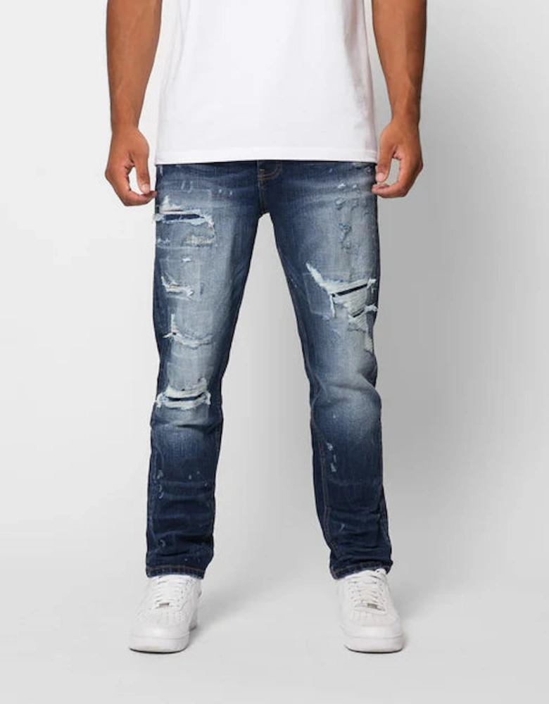 Genova Ripped Jean - Blue