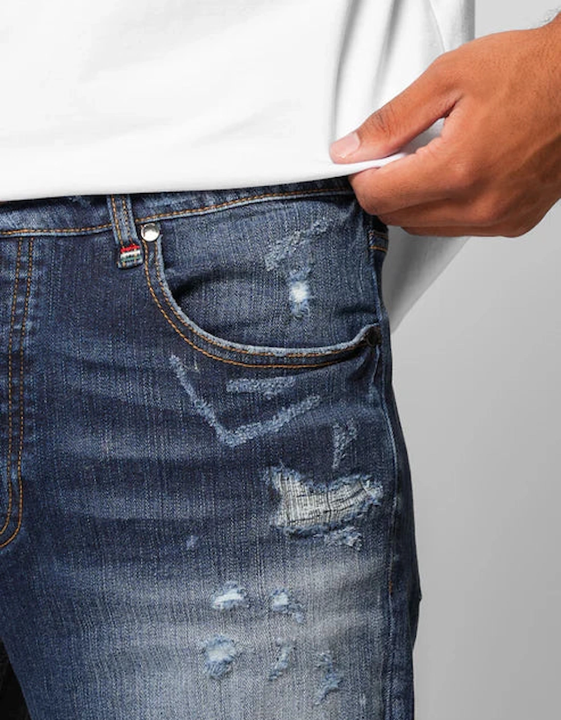 Genova Ripped Jean - Blue