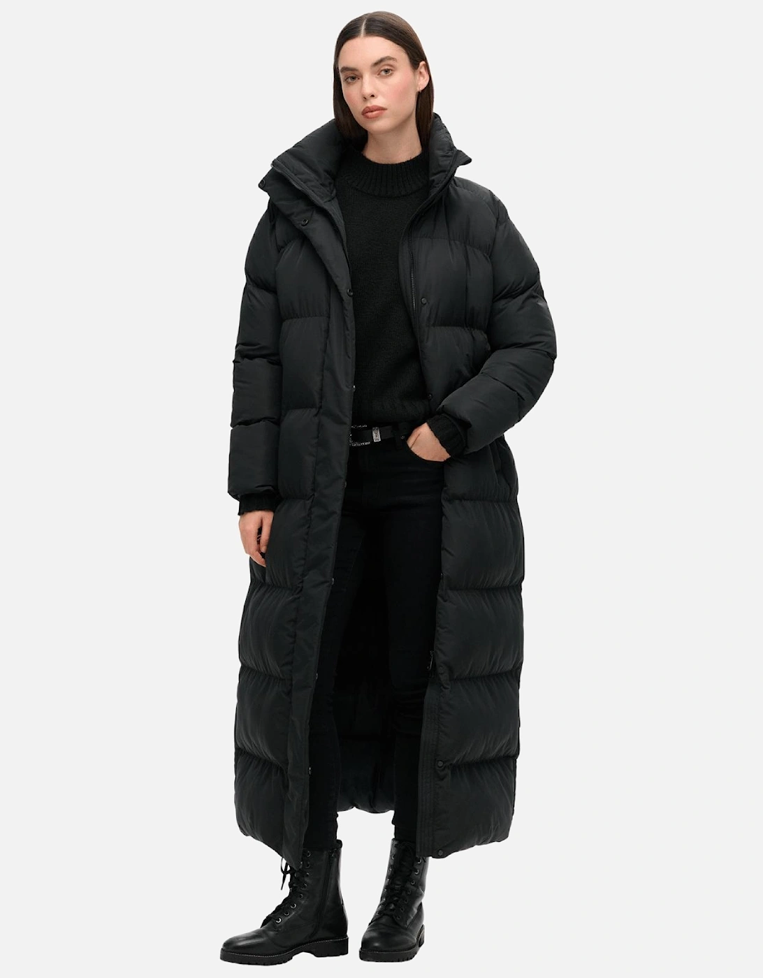 Womens Maxi Longline Padded Jacket, 2 of 1