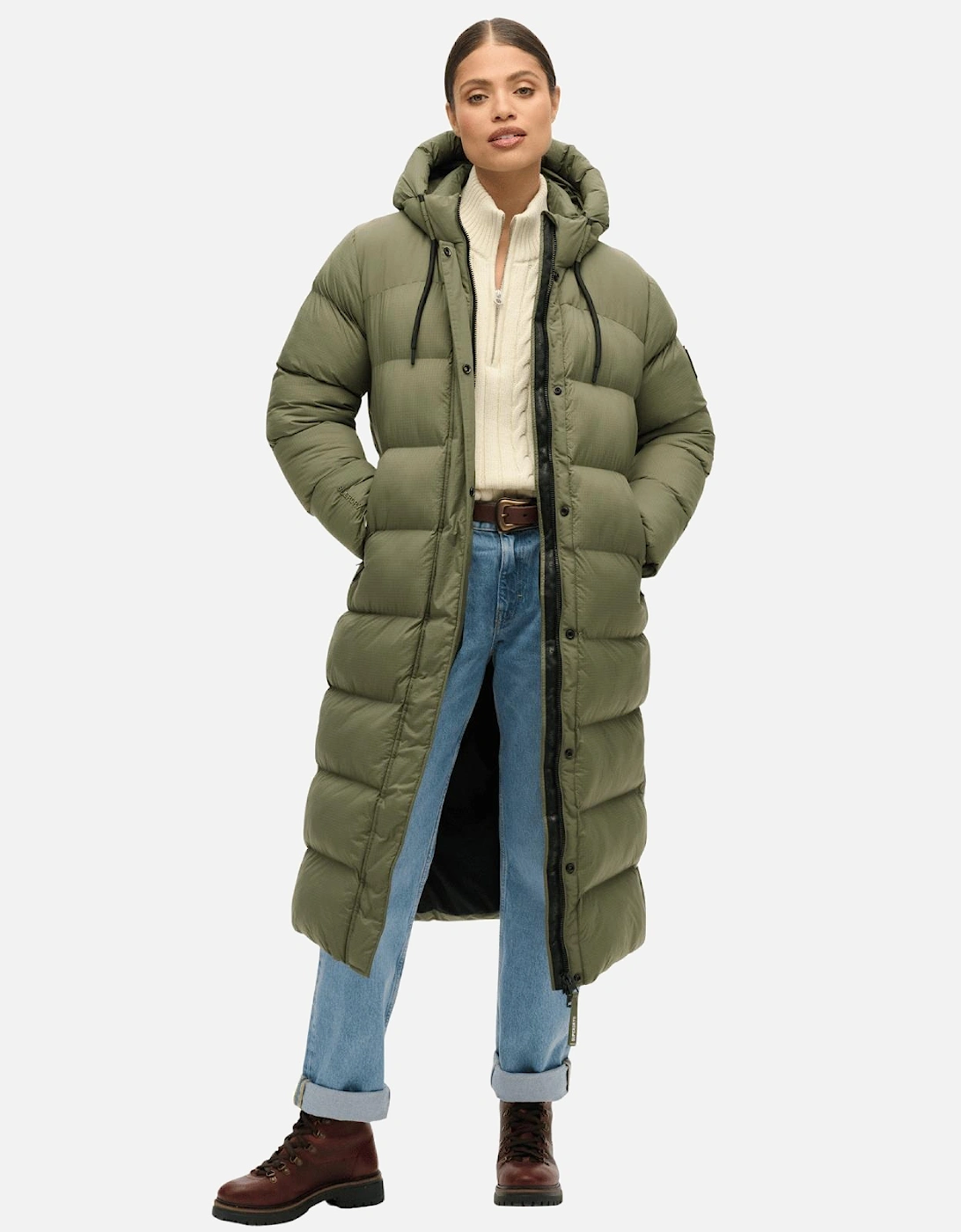 Womens Ripstop Longline Padded Jacket, 2 of 1