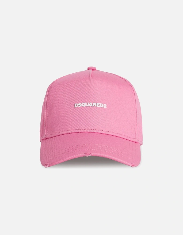 Mini Logo Baseball Cap in Pink